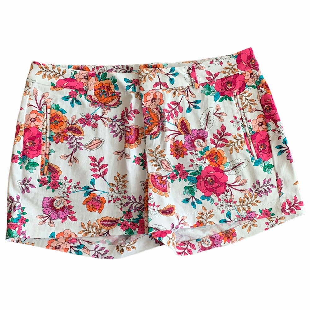 a.n.a | Floral Twill Shorts | 12